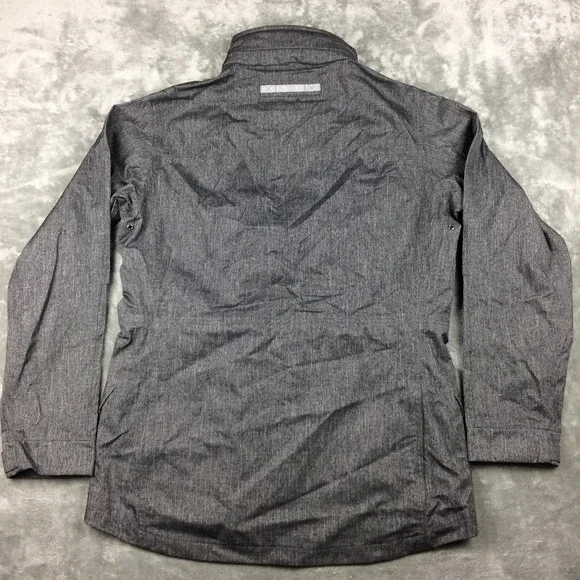 Chrome Industries Jacket Mens Large Utility Rain Stowaway Hood Grey Vents - Picture 14 of 16